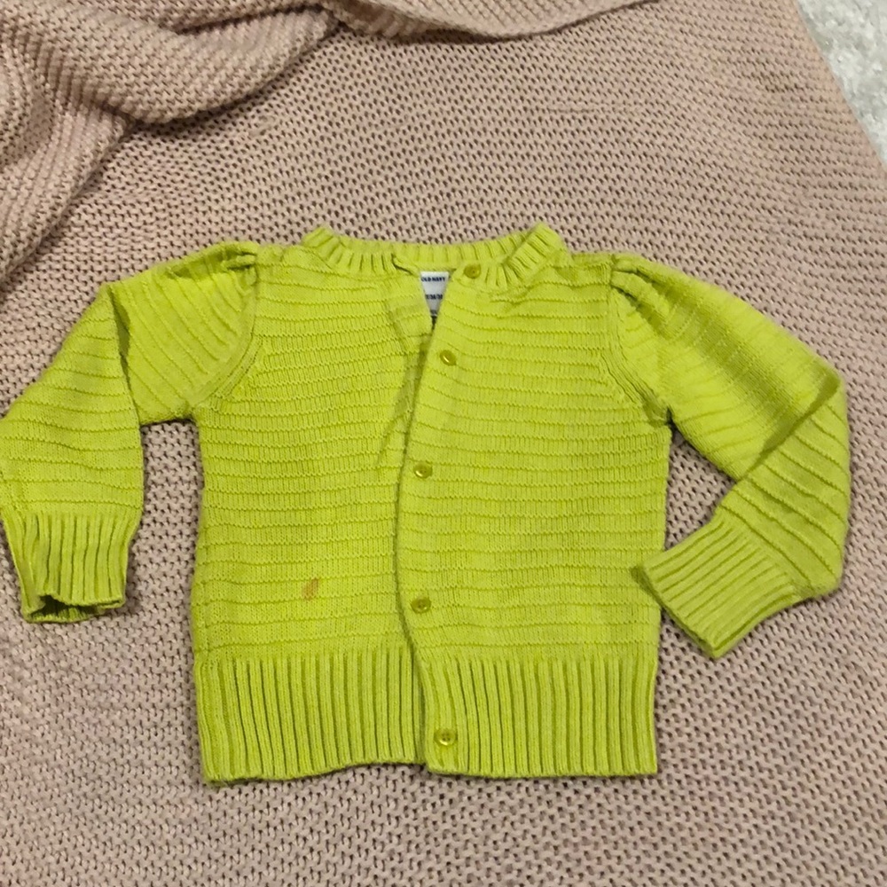 Old navy cardigan 3T light green (kt3)